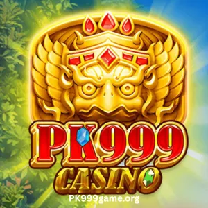 PK999 Game logo shows a slots lion